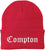Compton Embroidered Beanie Knit Watch Skull Cap with Old English Letters | Warm Winter Hat
