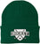 Hockey Embroidered Beanie | Winter Knit Skull Cap with Hockey Graphic | Warm Cuffed Hat for Men & Women