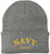 Navy Veteran Embroidered Beanie Hat | USA Military Patriotic 100% Acrylic Winter Knit Cap for Men & Women