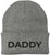 Daddy Embroidered Beanie | Bold Acrylic Knit Winter Hat | Casual Father's Day Skull Cap for Dad