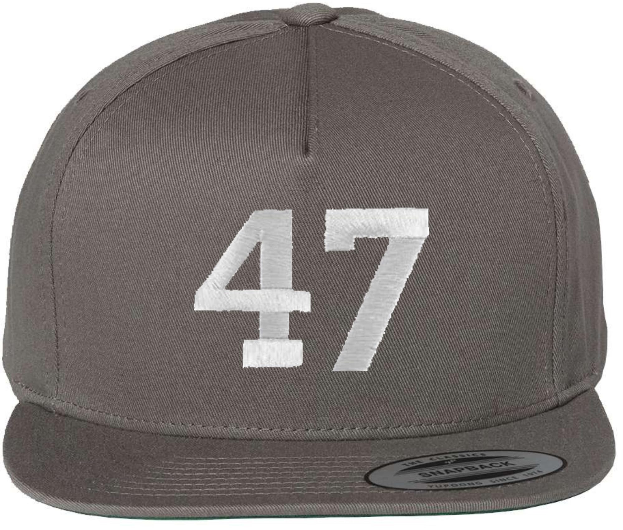47 Embroidered Flat Bill Cap | Support 47th President of United States Snapback Hat