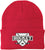 Hockey Embroidered Beanie | Winter Knit Skull Cap with Hockey Graphic | Warm Cuffed Hat for Men & Women