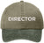 Director Embroidered Baseball Cap | Two Tone 100% Cotton Military Style Adjustable Unisex Hat