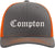 Compton Old English Embroidered Trucker Hat | Classic Deluxe Snapback Mesh Snapback Cap