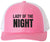 Lady Of The Night Embroidered Trucker Hat Streetwear Baseball Cap for Nightlife Parties