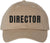 Director Embroidered Baseball Cap | Adjustable 100% Cotton Unisex Dad Hat | Casual Military Style Hat