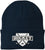 Hockey Embroidered Beanie | Winter Knit Skull Cap with Hockey Graphic | Warm Cuffed Hat for Men & Women