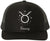 Zodiac Signs Embroidered Trucker Hat | Adjustable Snapback Astrology Horoscope Monthly Symbols Designs Mesh Cap, Black