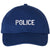 POLICE Unstructured Dad Hat Low Profile Adjustable Baseball Cap for Security, Guard & Law Enforcement Uniforms
