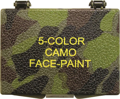 Woodland Grey Bark Camouflage - Military Compact Camo Face Paint 5 Color