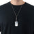Silver - Military GI Style Dog Tag Chain Set with 24 in. and 4 1 2 in. Chains