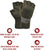 Olive Drab - Genuine GI Fingerless Gloves - Wool Nylon USA Made