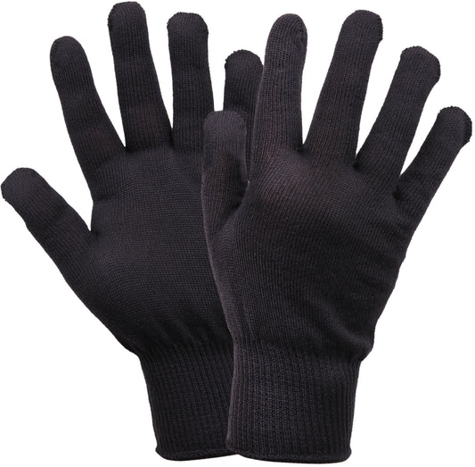 Black - Genuine GI Glove Liners - Polypropylene USA Made