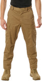 Coyote Brown - Tactical BDU Pants Cargo Fatigues - Poly/Cotton Twill - Button Fly