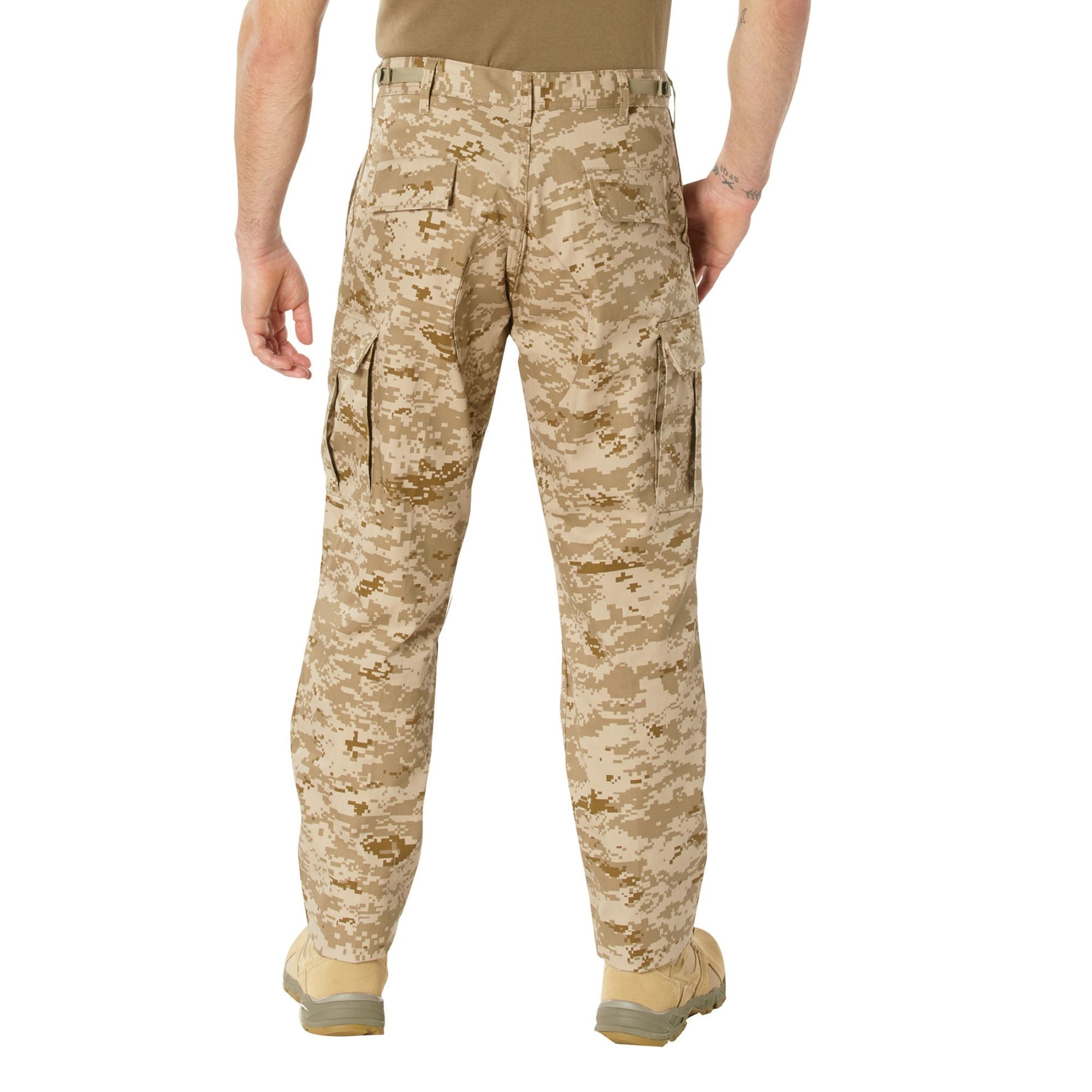 Desert Digital Camo - Tactical BDU Pants - Cotton Polyester Twill ...