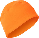 Safety Orange - Polar Fleece Watch Cap HIGH VISIBILITY Tactical Large Skull Watchman Beanie