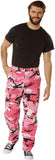 Pink Camouflage - Tactical BDU Pants Cargo Fatigues - Poly/Cotton Twill - Button Fly
