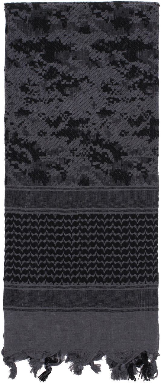 Subdued Urban Digital Camouflage - Shemagh Tactical Desert Scarf
