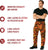 Savage Orange Camouflage - Tactical BDU Pants Cargo Fatigues - Poly/Cotton Twill - Button Fly