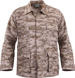 Digital Desert Camouflage - Military BDU Shirt - Cotton Polyester