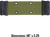 Olive Drab - Army Style Pistol Belt with Metal Buckle (Nylon)