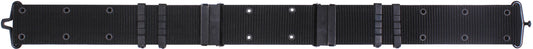 Black - Army Style Pistol Belt with Metal Buckle - Nylon