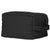 Black - Dual Compartment Travel and Shave Kit Bag - Cotton Canvas