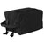 Black - Dual Compartment Travel and Shave Kit Bag - Cotton Canvas