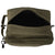 Olive Drab - Dual Compartment Travel and Shave Kit Bag - Cotton Canvas