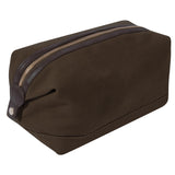 Brown - Canvas & Leather Travel Kit
