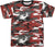 Tactical Camouflage T-Shirt Army Fashion Color Camo Military Crewneck Short Sleeve Top Tee Shirt