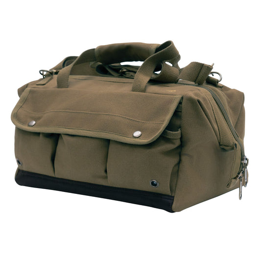 Olive Drab Renovator Tool Bag 26 Tool Pocket Organizer Heavy-Duty Canvas