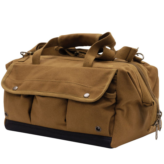 Work Brown Renovator Tool Bag 26 Tool Pocket Organizer Heavy-Duty Canvas