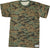 Tactical Camouflage T-Shirt Army Fashion Color Camo Military Crewneck Short Sleeve Top Tee Shirt