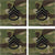 Military Rank Insignia Patch Multicam OCP Camouflage Hook & Loop Ripstop 4 Pack Made In USA