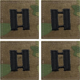 Military Rank Insignia Patch Multicam OCP Camouflage Hook & Loop Ripstop 4 Pack Made In USA