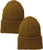 ARMYU Military Genuine GI Watch Cap Warm Winter USN Wool Beanie Solid Cuffed Army Hat 2-PACK