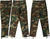 Woodland Camouflage Tactical BDU Pants Military Fatigues Army Cargo Everyday Camo Combat Trousers, Button Fly
