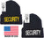 SECURITY WOOL Watch Cap Beanie, Security Officer Guard LARGE Embroidery | Warm Uniform Duty Cold Weather Hat - USA Made