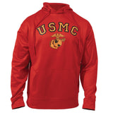 USMC Eagle, Globe, and Anchor Pullover Hooded Sweatshirt–Men's Pull Over Hoodie