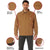 Men's Heavyweight Canvas Work Jacket Water Resistant Workwear Jacket with Lining - Work Brown