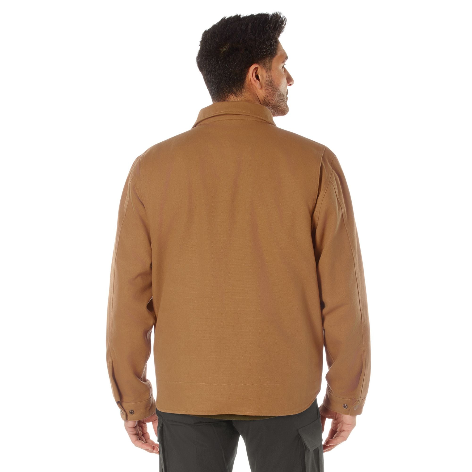Men's Heavyweight Canvas Work Jacket Water Resistant Workwear Jacket ...