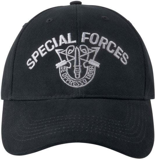 Black - SPECIAL FORCES Adjustable Cap with Special Forces Emblem
