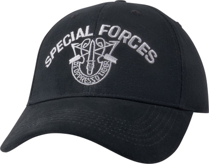 Black - SPECIAL FORCES Adjustable Cap with Special Forces Emblem