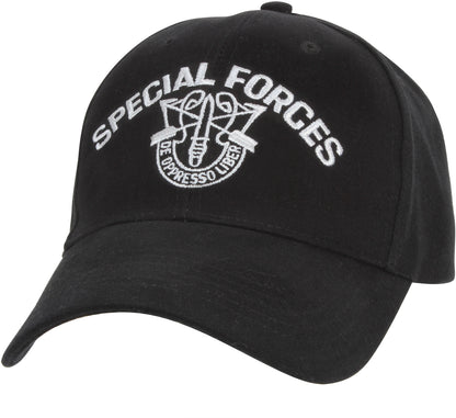 Black - SPECIAL FORCES Adjustable Cap with Special Forces Emblem