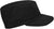 Black Military Fatigue Cap Polyester Cotton Fitted Hat