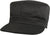 Black Military Fatigue Cap Polyester Cotton Fitted Hat