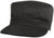Black Military Fatigue Cap Polyester Cotton Fitted Hat
