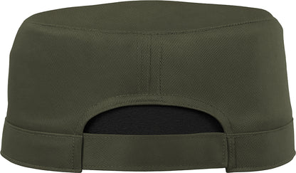Olive Drab - Adjustable Military Fatigue Cap - Polyester Cotton