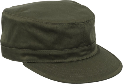Olive Drab - Adjustable Military Fatigue Cap - Polyester Cotton